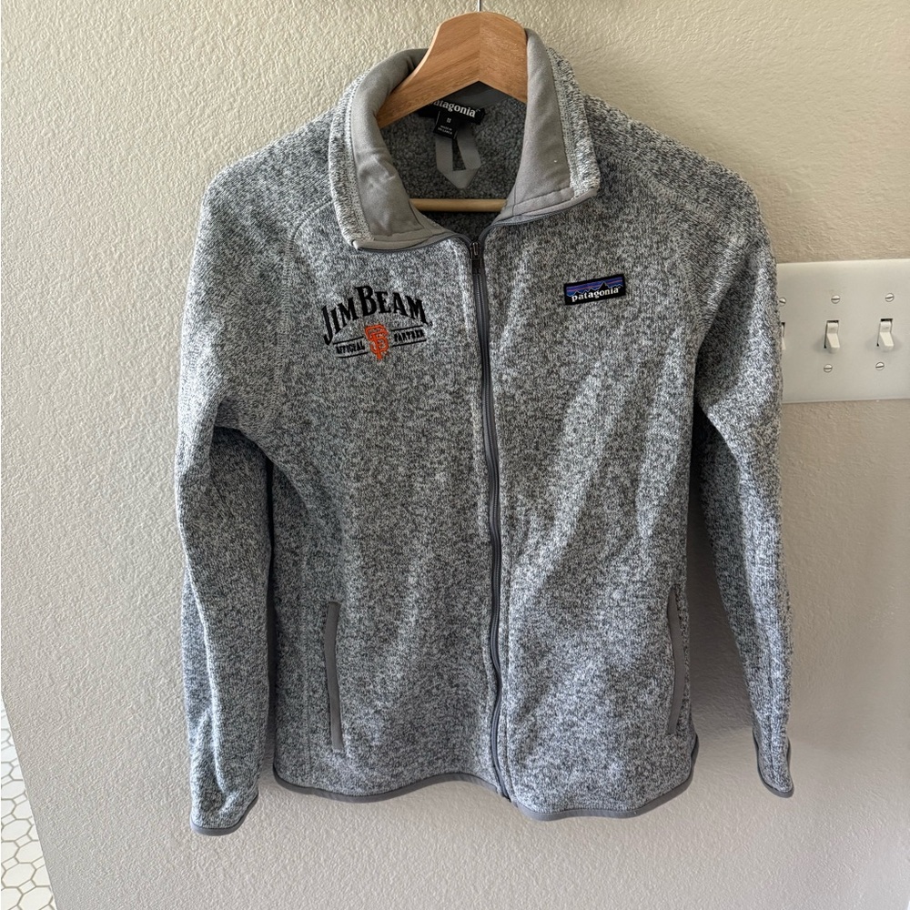 Patagonia Black and Gray Knit Sweater